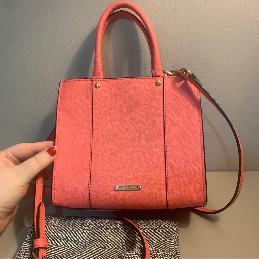 Rebecca Minkoff mini tote bag electric pink 💕💗